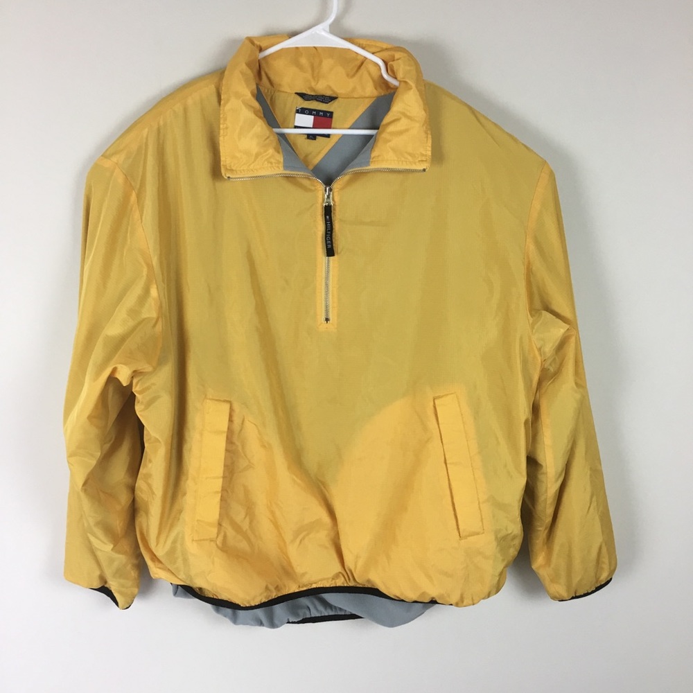 Vintage Tommy Hilfiger Pullover w/hood 1/4 Zip
